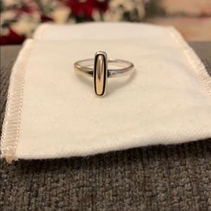 Retired James Avery Sterling/14k Cabachon  ring